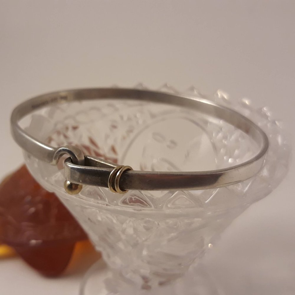 Vintage Tiffany & Co. 925/18K Hook Clasp Bracelet